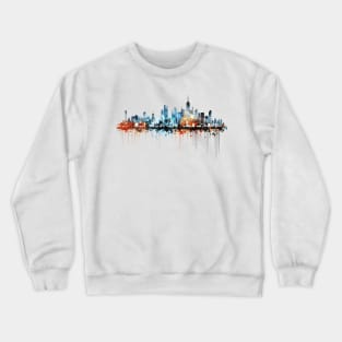 City Skylines Urbain World Fun Life Abstract Crewneck Sweatshirt